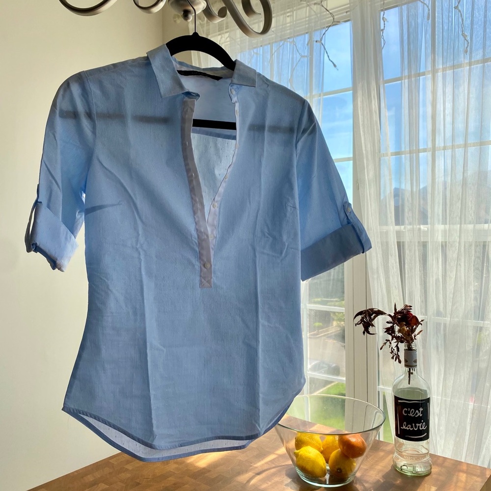 Zara buttoned polo shirt